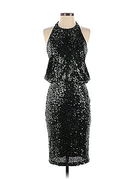 Badgley Mischka Evergreen Sequin Dress (view 1)