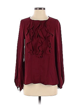 Prabal Gurung Collective Red Floral Ruffle Front Blouse (view 1)