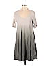 Life Is Good 100% Cotton Color Block Ombre Multi Color Gray Casual Dress Size XS - photo 1