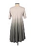 Life Is Good 100% Cotton Color Block Ombre Multi Color Gray Casual Dress Size XS - photo 2