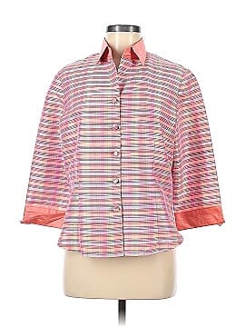 Anita Ford Collection 3/4 Sleeve Button-Down Shirt (view 1)