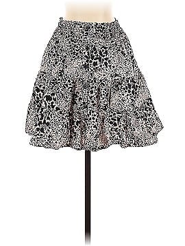 Rebecca Taylor Leopard Poplin Skirt (view 1)