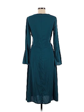 Tome Teal Tie Waist Keyhole Dress (view 2)