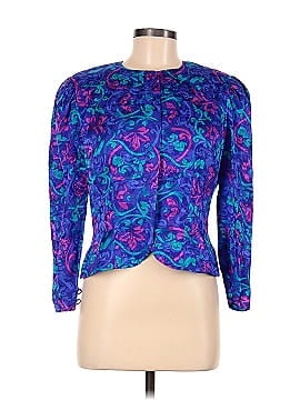 Adrianna Papell Long Sleeve Silk Top (view 1)