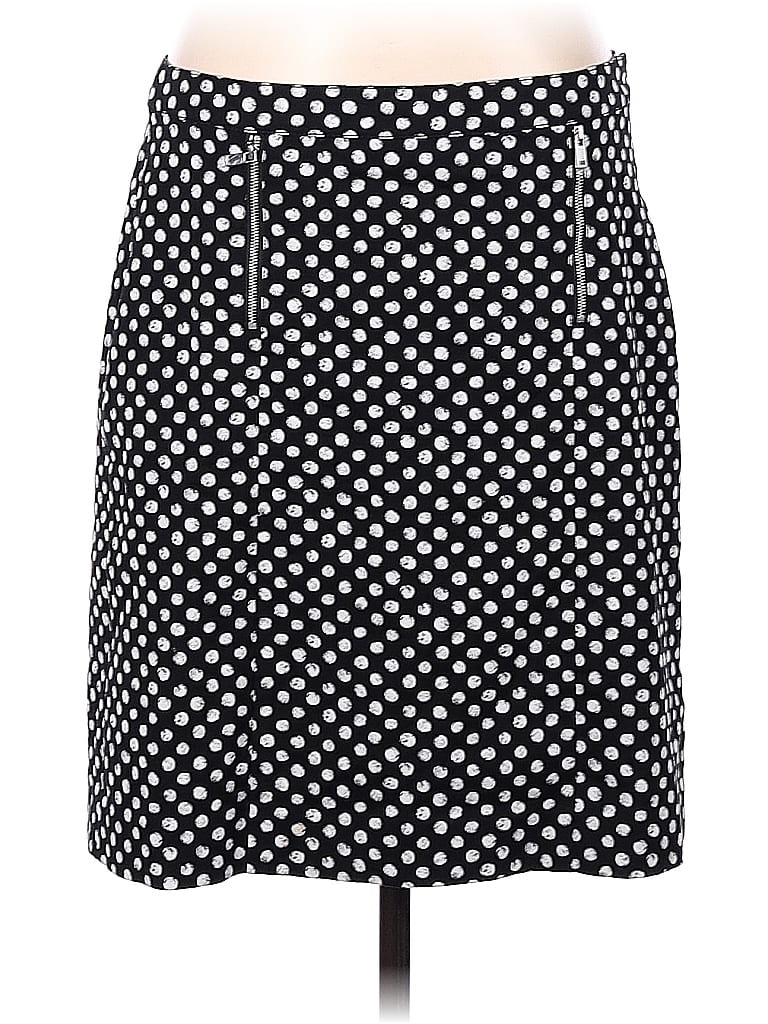 Worth New York Polka Dots Black Casual Skirt Size 8 - photo 1
