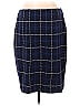 Ann Taylor Plaid Multi Color Blue Casual Skirt Size L - photo 2