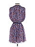 Carven 100% Polyester Marled Blue Poppy Printed Georgette Dress Size 36 (FR) - photo 2