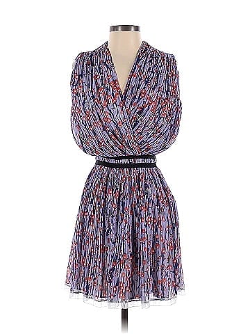 Carven Poppy Printed Georgette Dress (view 1)
