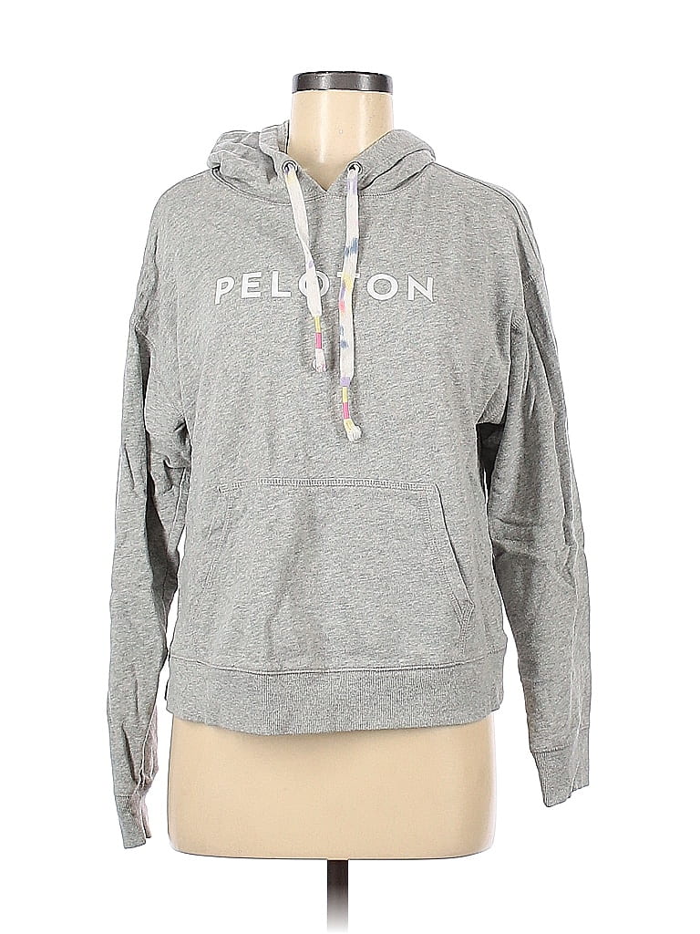 Peloton Marled Gray Pullover Hoodie Size M - photo 1