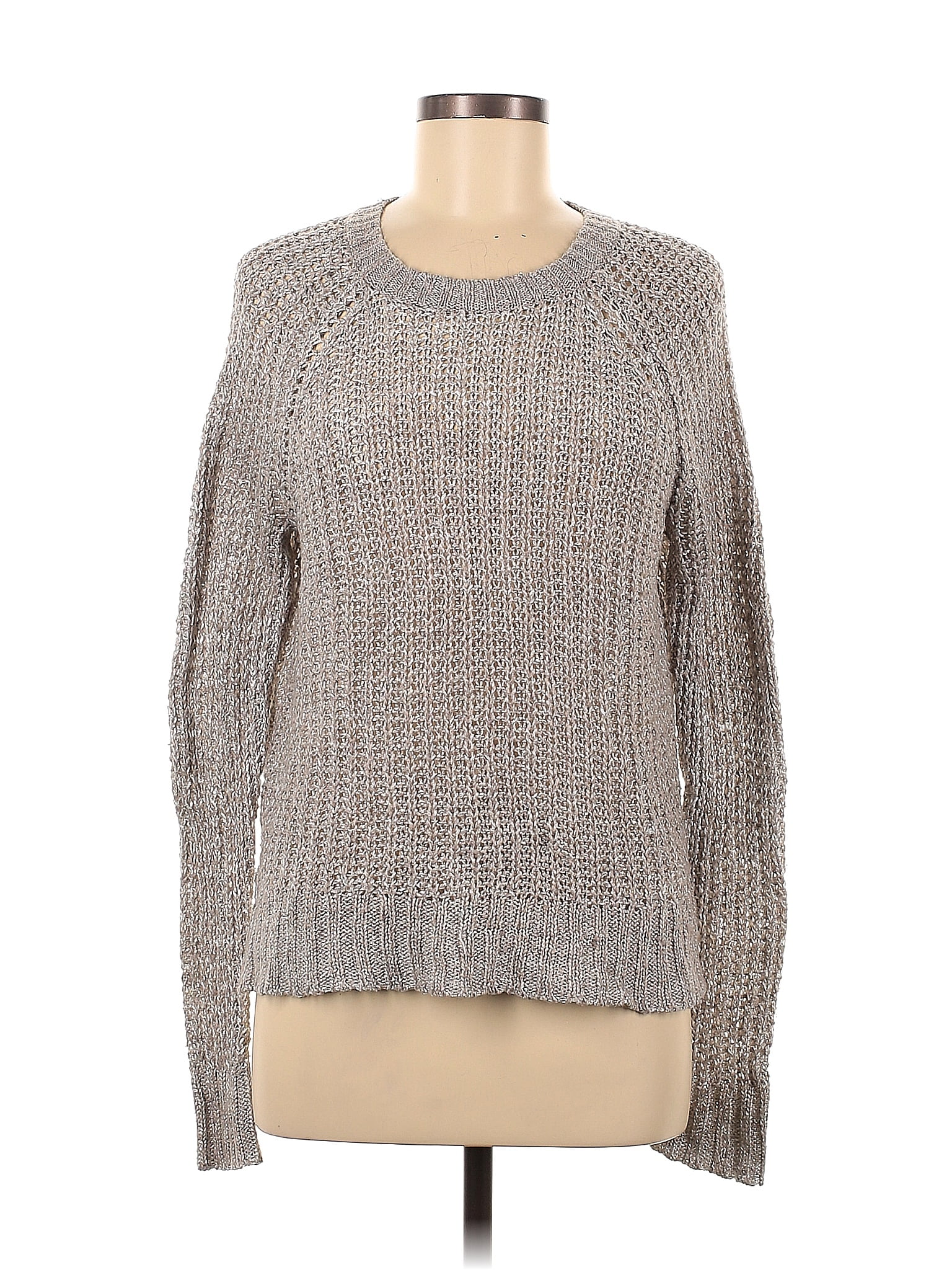 Aerie Color Block Gray Tan Pullover Sweater Size M - 54% off | ThredUp