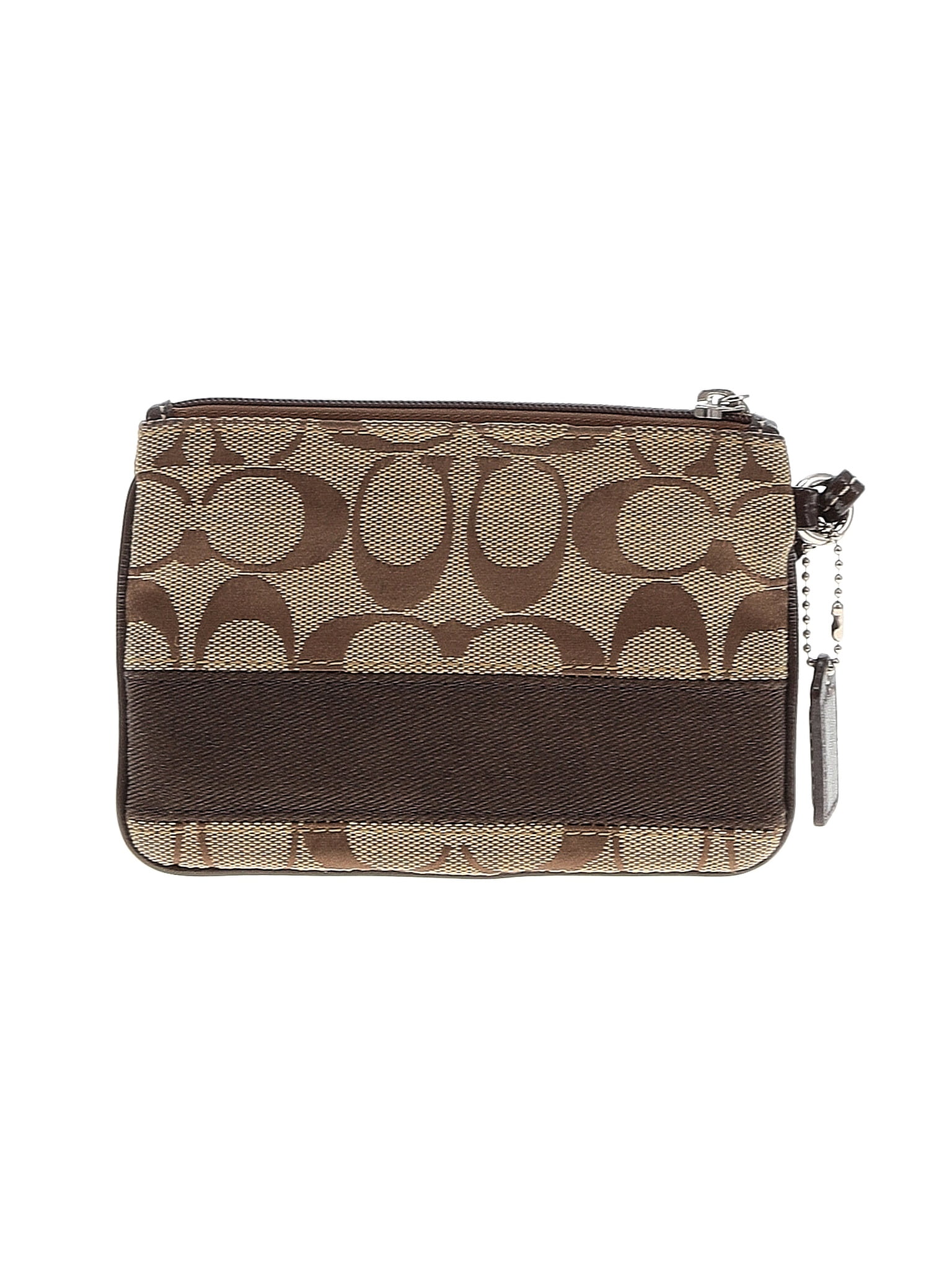 COACH Small Wristlet in Leather in Brown