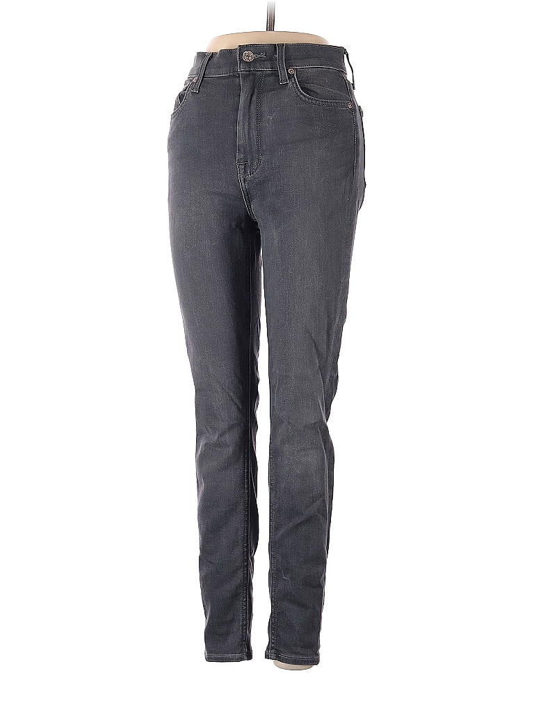 Pre-owned 7 For All Mankind Jeans In Gray