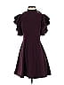 Cinq à Sept Solid Purple Burgundy Plum Ruffle Dress Size 0 - photo 1