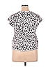 New Directions Animal Print Leopard Print Pink Ivory Short Sleeve T-Shirt Size XL - photo 2
