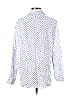 Frank & Eileen 100% Linen Polka Dots White Blue Long Sleeve Button-Down Shirt Size S - photo 2