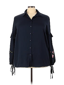 Lost Ink Embroidered Sleeve Shirt (view 1)