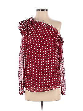 ML Monique Lhuillier Red Polka Dot Top (view 1)