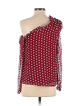 ML Monique Lhuillier Red Polka Dot Top (view 2)