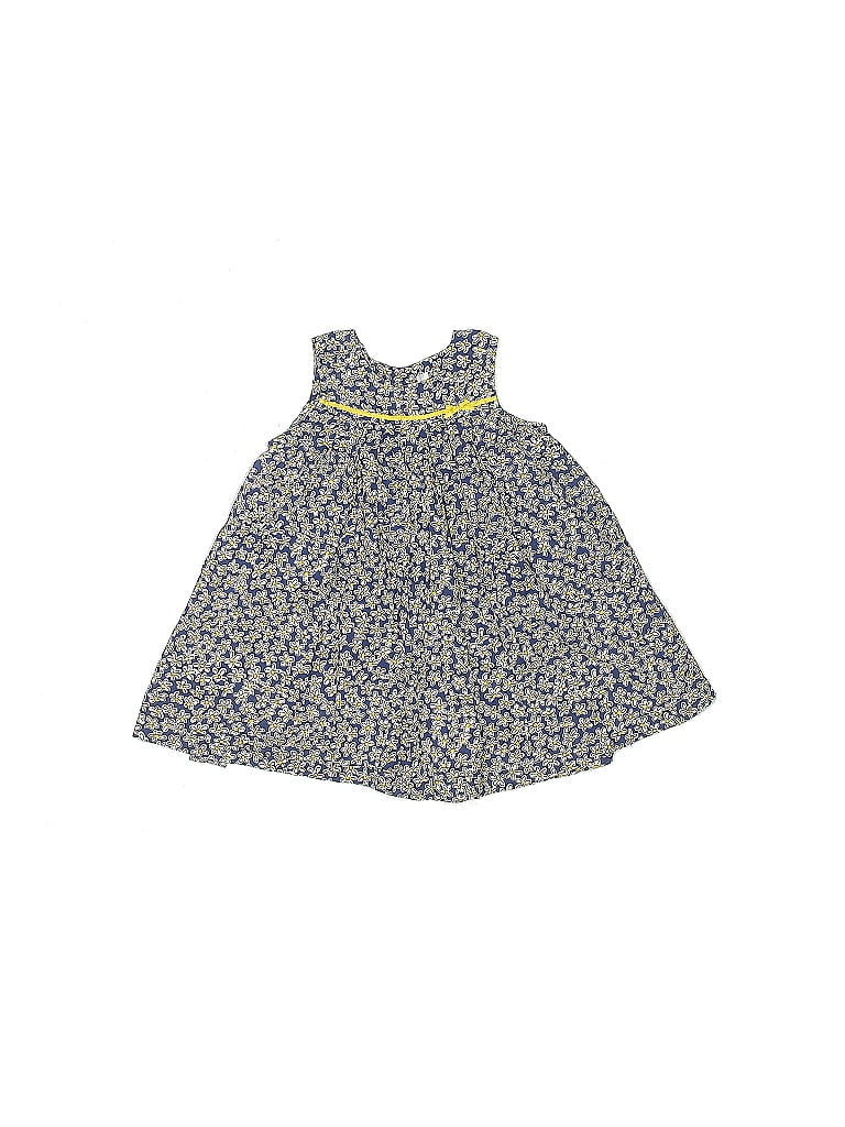Baby Boden 100% Cotton Floral Blue Dress Size 12-18 mo - photo 1