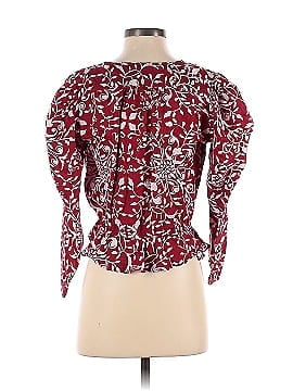 The Kooples Red Printed V-Neck Top (view 2)