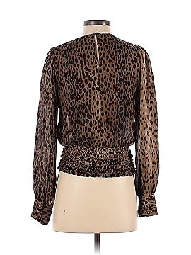 Good American Leopard Keyhole Blouse (view 2)