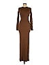SKIMS Solid Brown Casual Dress Size M - photo 1