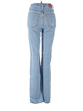 Madewell The Tall Perfect Vintage Straight Jean in Danby Wash: Knee-Rip Edition (view 2)