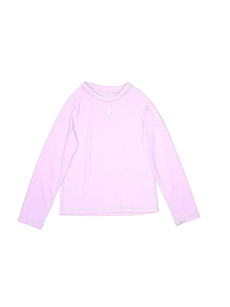 ZeroXposur 100% Polyester Pink Purple Active T-Shirt Size 10 - 12 - photo 1