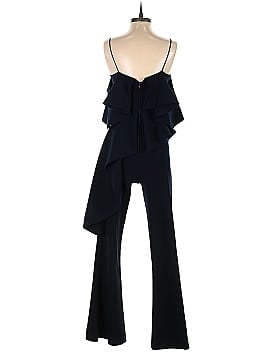 Christian Siriano Navy Cold Shoulder Jumpsuit (view 2)