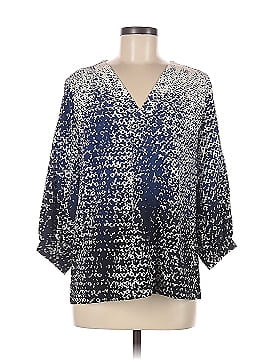 Diane von Furstenberg Long Sleeve Silk Top (view 1)