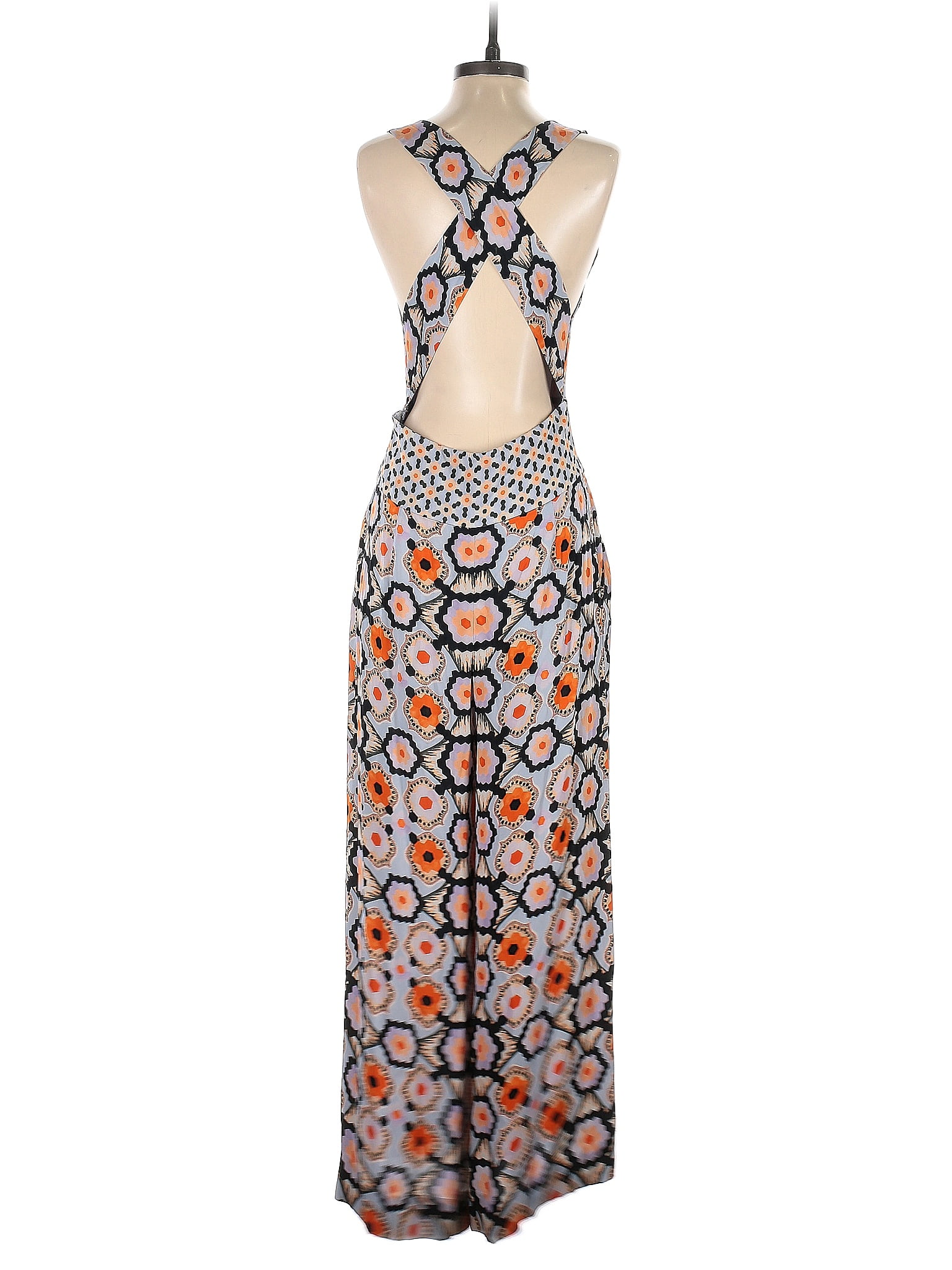 Temperley LONDON Multi Color Blue Crochet Print Jumpsuit Size 12 (UK) - 78%  off