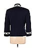 St. John Collection Color Block Solid Navy Blue Cardigan Size 12 - photo 2