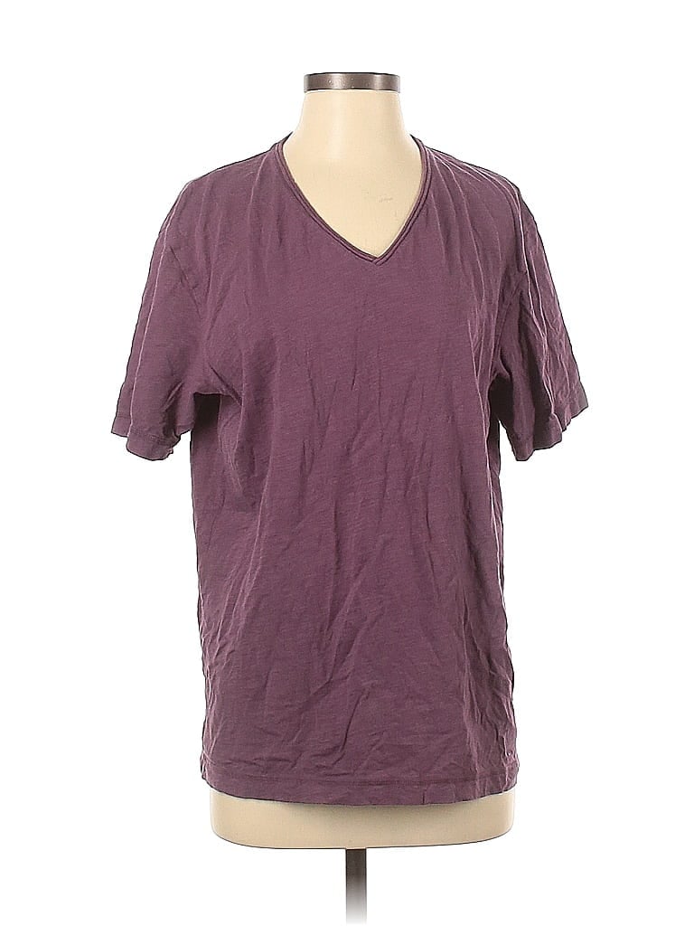 Pre-owned Uniqlo Short Sleeve T-shirt In Purple