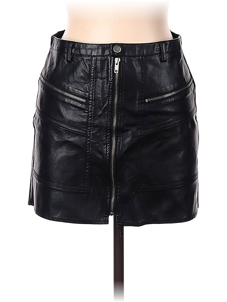 Altar'd State 100% Polyurethane Black Faux Leather Skirt Size 9 - 70% off