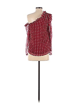 ML Monique Lhuillier Red Polka Dot Top (view 2)