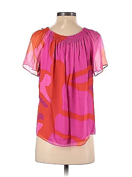 Ramy Brook Short Sleeve Silk Top (view 2)