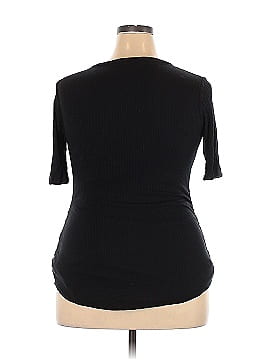Isabel Maternity Short Sleeve Henley (view 2)