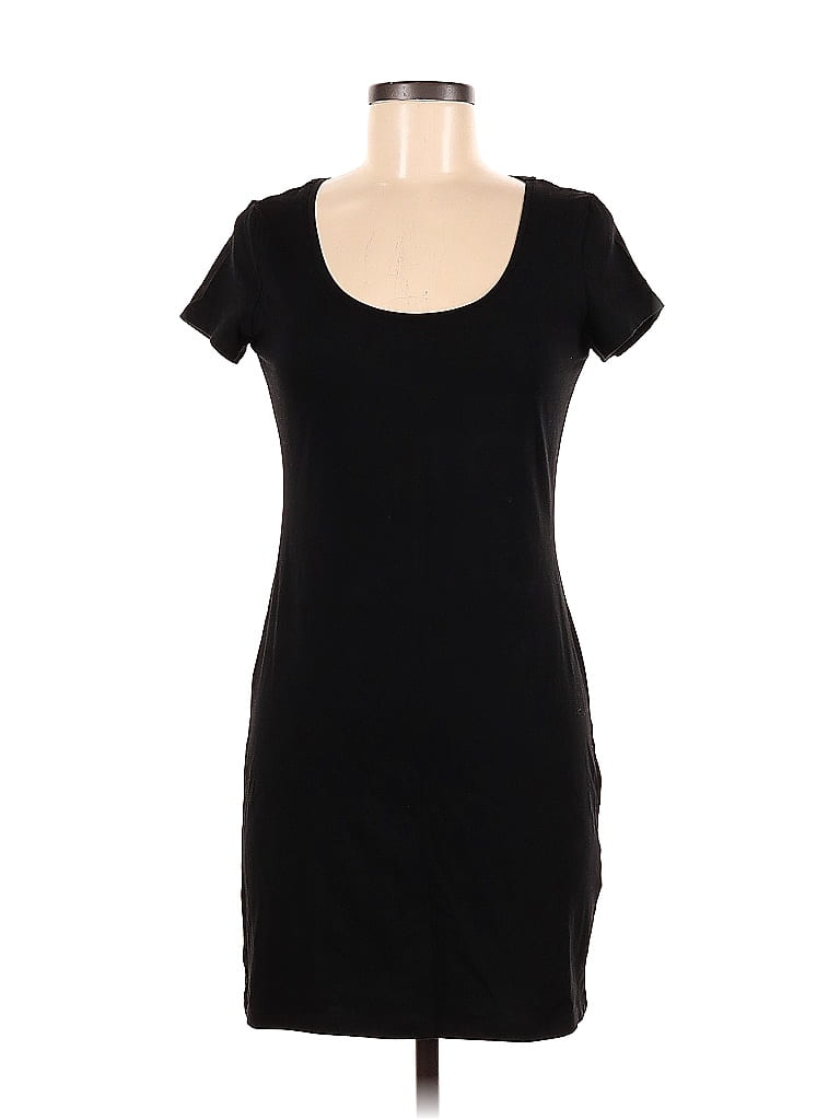 H&M Solid Black Casual Dress Size M 59 off thredUP