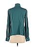 BECKEN Teal Emerald Tie Neck Blouse Size 2 - photo 2