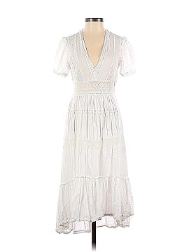 The Kooples White Lace Deep V-Neck Dress (view 1)