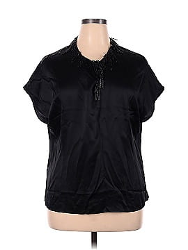 Pure Collection Short Sleeve Silk Top (view 1)