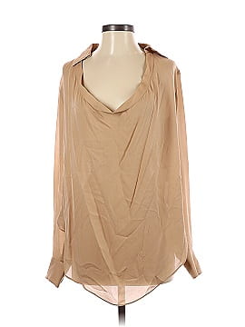 Haute Hippie Long Sleeve Silk Top (view 1)