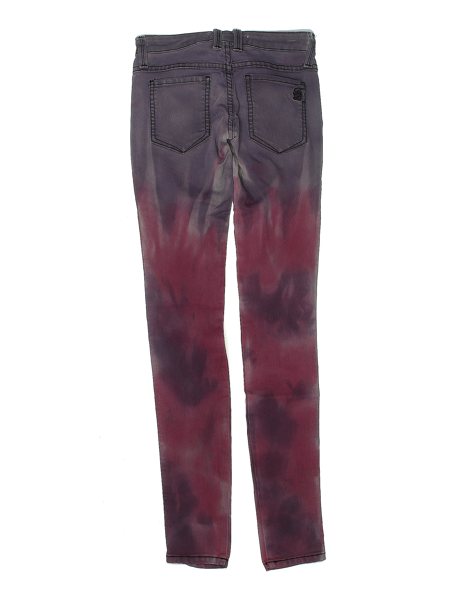 New Style Embroidered Purple Frankie B Jeans For Men And Women