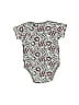 Akademiks 100% Cotton Paisley Floral Graphic Gray Short Sleeve Onesie Size 6-9 mo - photo 2