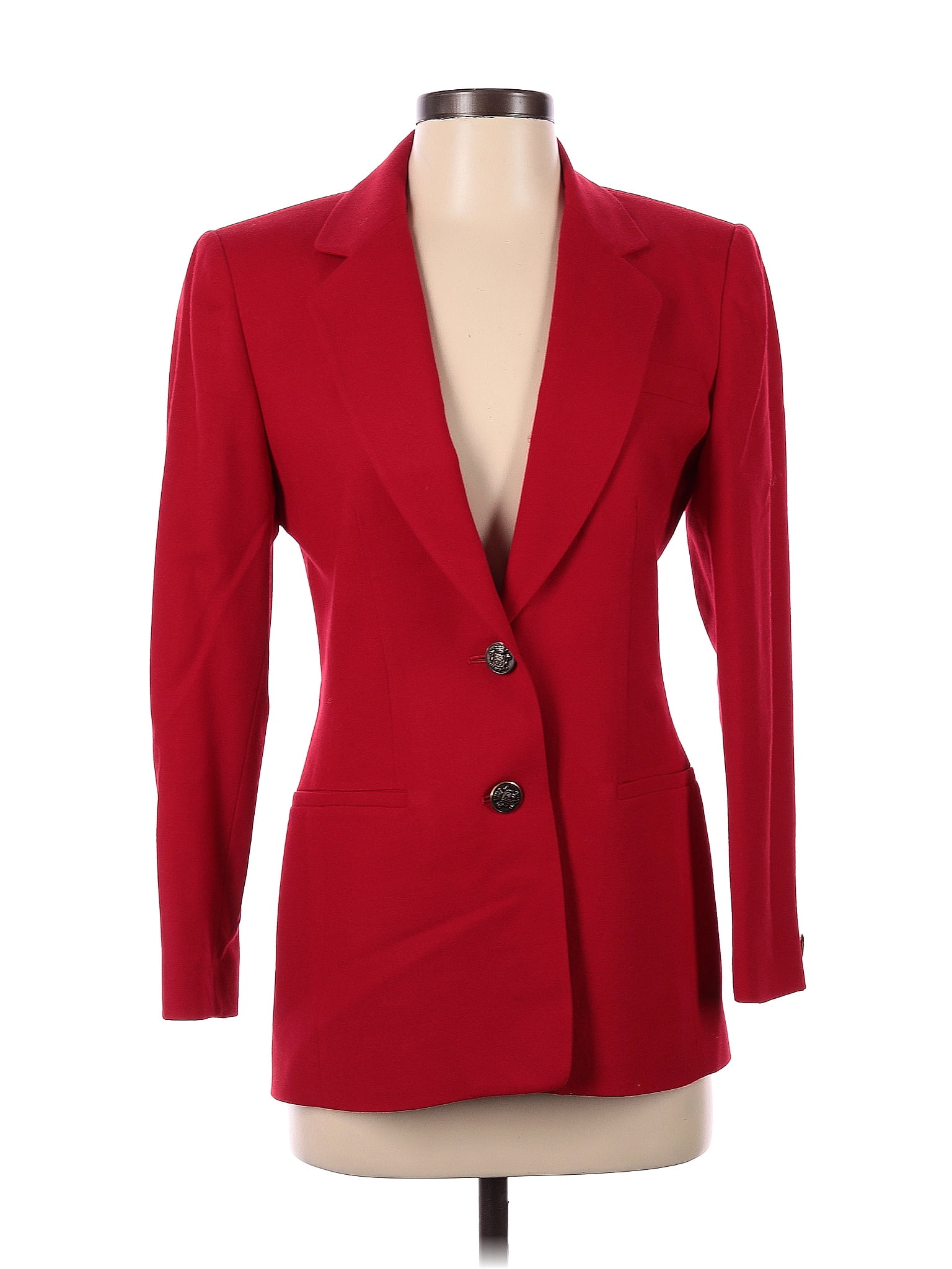 Red Wool Blazer