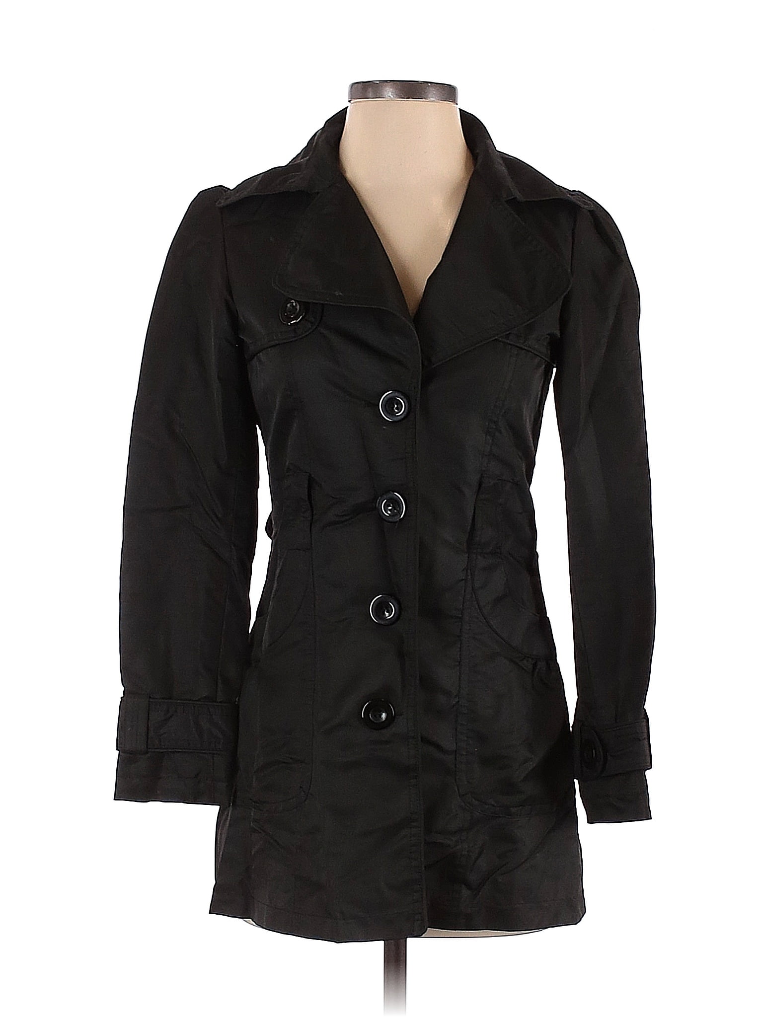 HOODED JACKET / WET BLK