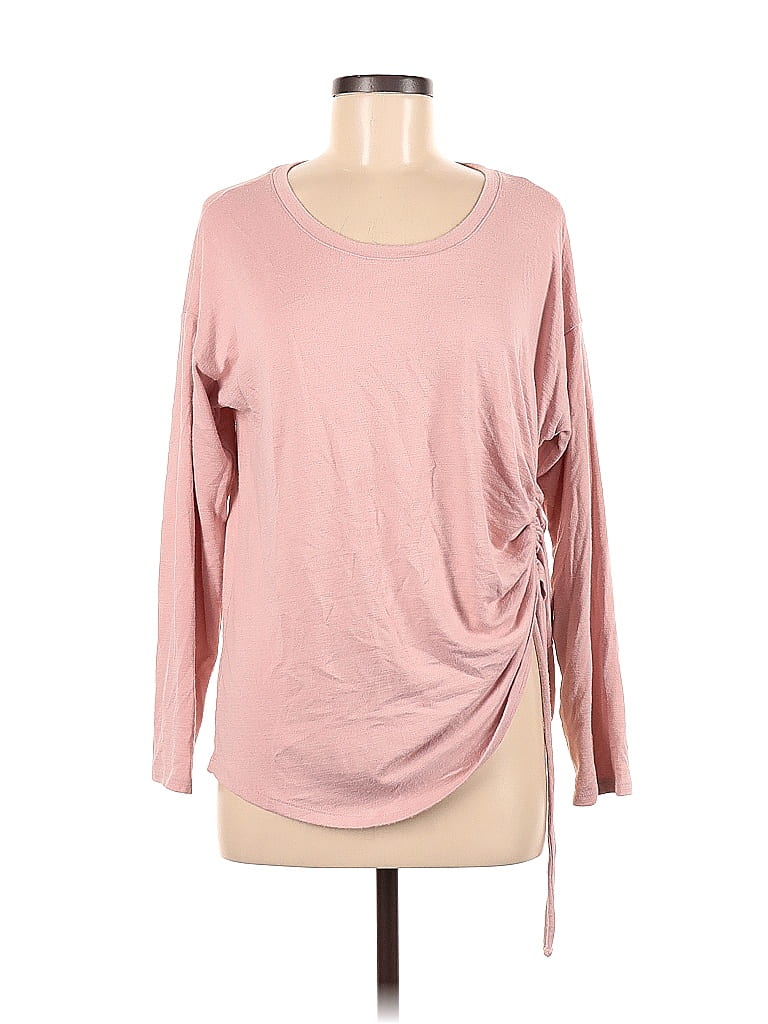 Style&Co Pink Long Sleeve T-Shirt Size M - photo 1