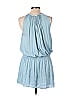 Ramy Brook Solid Blue Casual Dress Size L - photo 2