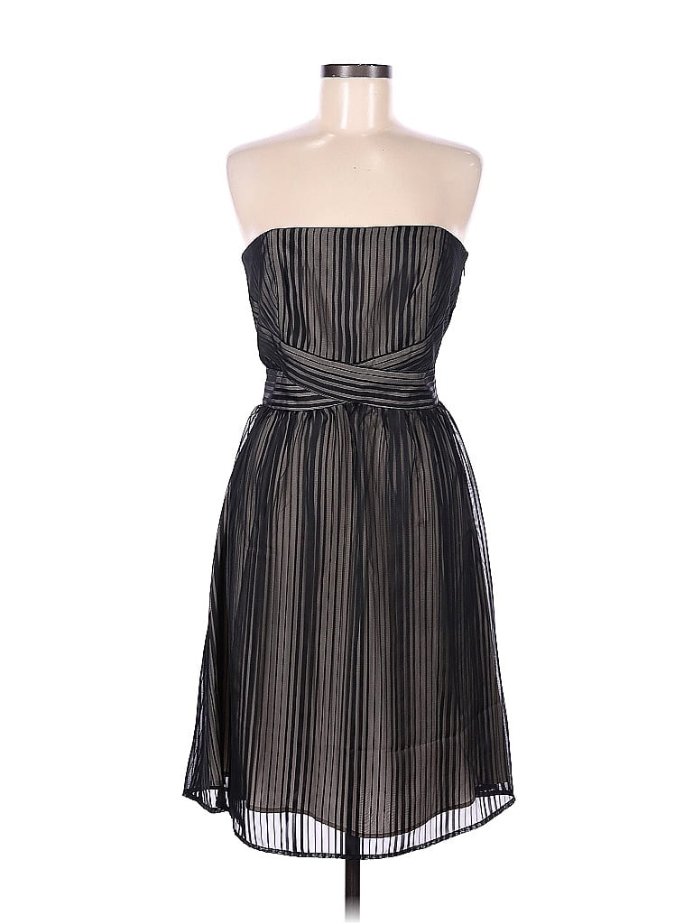 White House Black Market 100 Cotton Black Cocktail Dress Size 8 72