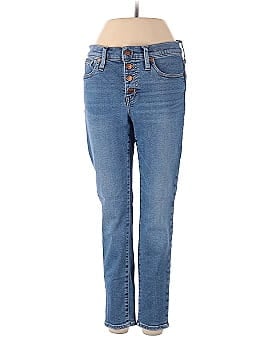 Madewell 9" Mid-Rise Skinny Crop Jeans: Button-Front TENCEL&trade; Denim Edition (view 1)